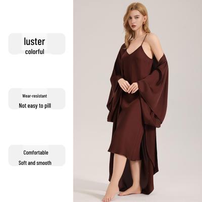 Satin Chiffon Camisole & Robe Set - Women's Spring/Summer Pajamas