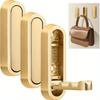 3pcs/set Invisible Foldable Wall Hooks Hidden Collapsible Hooks for Entryway Door and Wall Space-Saving Coat and Bag Hangers