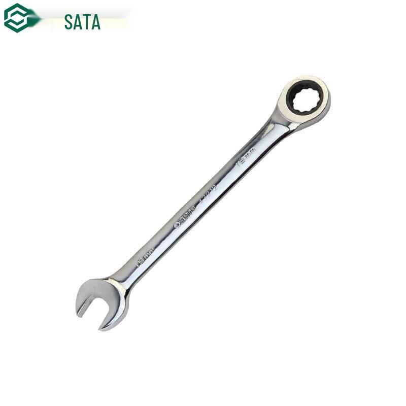 SATA Fully Polished Reversible Ratcheting Wrench 7MM
