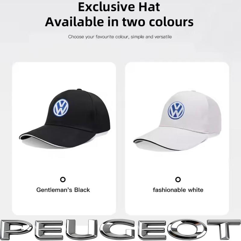 Car Logo Baseball Cap Hand Embroidery Adjustable Casual Hats For VW GTI Polo Passat Golf Tiguan Jetta Arteon Beetle CC Hub Cap