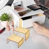 6Pcs Transparency Gold Acrylic Organizers Shelf For Figurines Jewelry Store Window Decoration