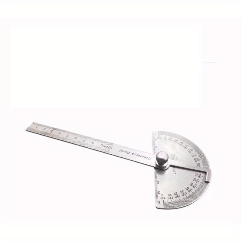 Angle Ruler Simple Protractor Universal Angle Measuring Ruler 180 Degree Steel Angle Double Arm Protractor