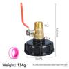 S60 To 1/2 3/4 1 inch Male Thread Connector Brass Valve IBC Tank Tap Adapter Nipple Garden Hose Quick Connect Tank Valve