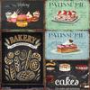 Vintage Cake Ice Cream Metal Tin Sign Yummy Dessert Pictures Bakery Food Shop Decor Aesthetics Wall Decorative Plaque Decorat