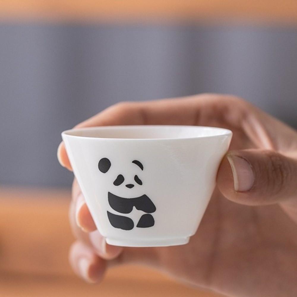 Anti Heat Hand Grip Panda Tea Set Cartoon Chinese Congou Tea Set Ceramic Teapot  Travel Tourism