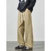 Wassup Trendy Brand Deconstructed Patchwork Workwear Pure Cotton Long Pants for Men, Versatile Trendy Straight-Leg Casual Long Pants for Teenagers