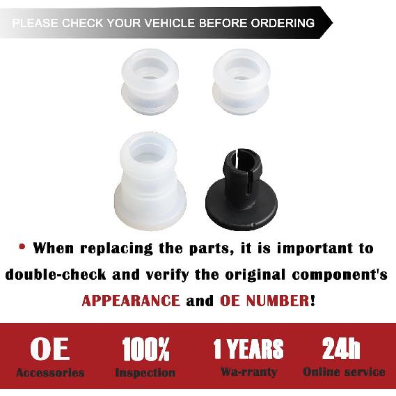 TQPONLY 14057 Shifter Cable Bushing Kit | Compatible with Buick Chevrolet Ford GMC Lincoln Oldsmobile Pontiac Saab | Transmission Shift Linkage