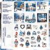Yan Ji Warm Scenery Sticker Pack: PET Journal Decoration & Collage Base - 6 Styles