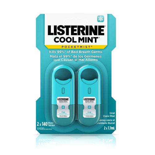 

Listerine Pocketmist Cool Mint Oral Care Mist, 2-Pack