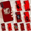 Red Aesthetics Doodles Art For Huawei Nova 10 9 SE 5T 12s 12i 11i Y91 Y90 Y60 Y70 Y72 Y61 P20 P40 P30 Lite P60 Pro Case