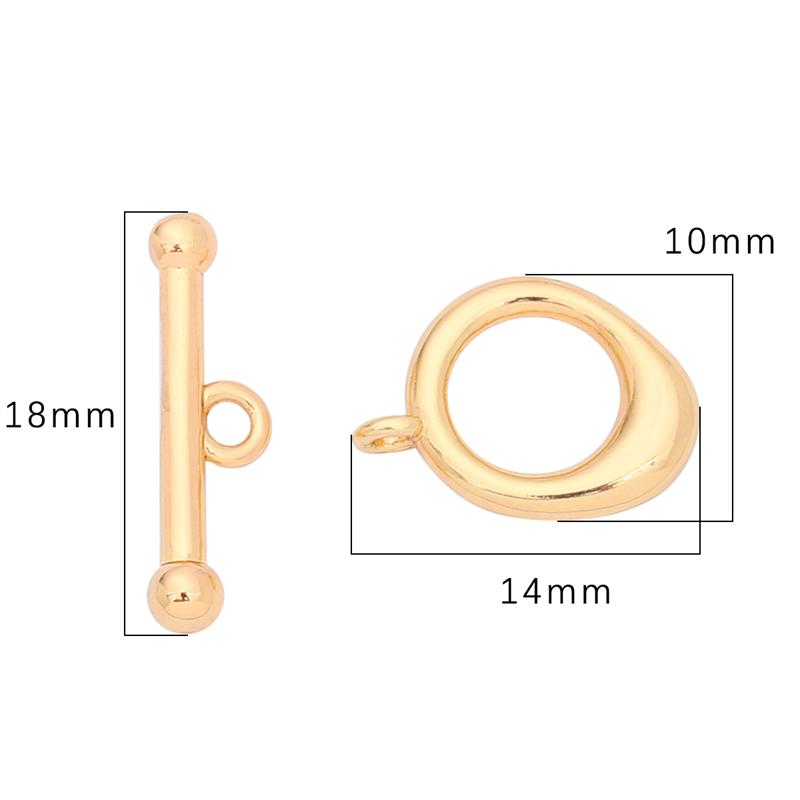 1Set/bag Copper OT Buckle Clasps For DIY Necklace Bracelet Earrings Jewelry Making Craft Accessories