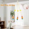 Interactive Elastic Funny Stick Kitten Toy Feather Bell Hanging Swing Kitten Teasing Accessories Long Rope Cat Supplies Pet
