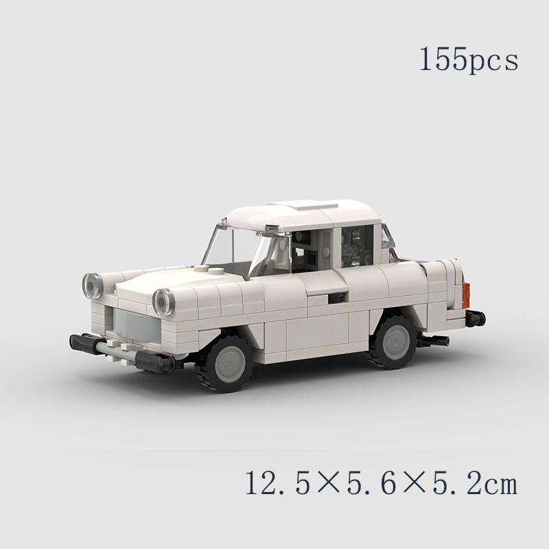 City vintage Speed car MOC rally sports model Building Blocks Old Super race classical Vehicle Racing Bricks Christmas Gift toy