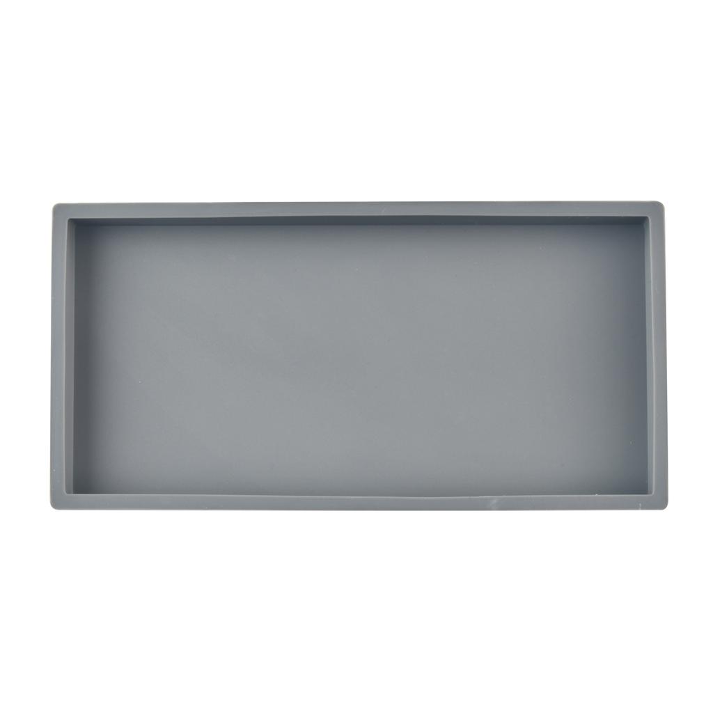 Hand Sanitizer Shampoo Storage Tray Silicone Tray for Bathroom Countertops Jewelry Display Tray for Decorative Storage