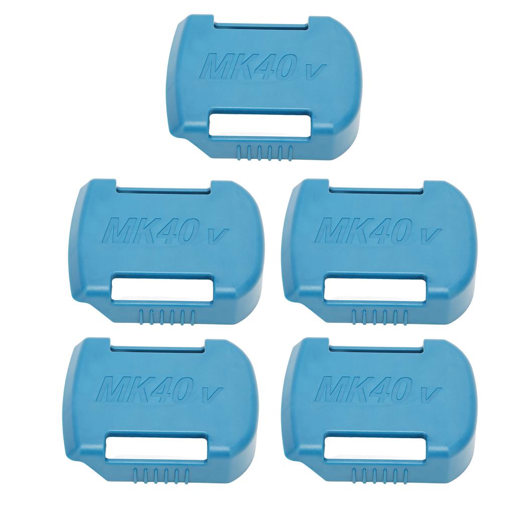 5Pcs Battery Holder Portable Power Tool Battery Storage Rack with Countersunk Screw Holes for 40V