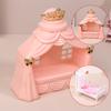 1/12 Dollhouse Mini Princess Bed, Bedroom Furniture for Dolls House Decor & Pretend Play Toys