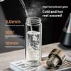 Gianxi Pure Titanium Magnetic Tea Separation Glass Cup For Men'S High-End Magnetic Bubble Tea Cup Glassware  Glass Bottle