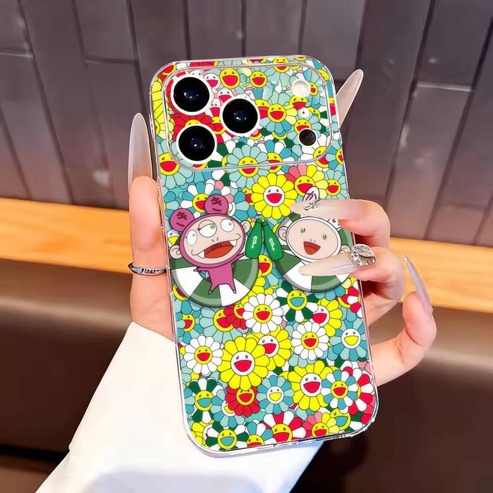 M-MurakamiS A-Art Phone Case For iPhone17,16,15,14,13,12,11 Plus,Pro Max Soft Transparent Cover