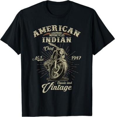 2025 nový model Vintage Americký motocykel Indian pre darčeky pre starého motorkára tričko T-shirt
