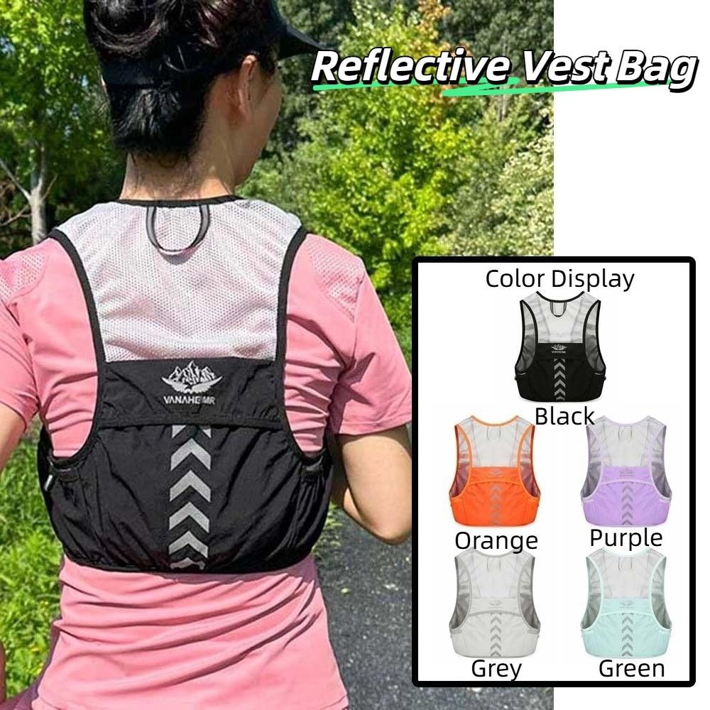 Lightweight Safety Reflective Vest Security Night Running Bag Reflective Vest Bag  Climbing