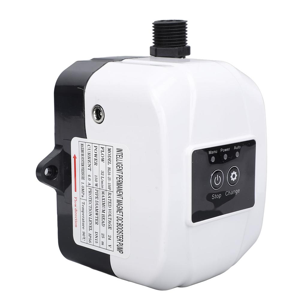 150W 24V Boost Pump Permanent Magnet 32Lmin 25m High Lift Water Pressure Boosting Pump for Home