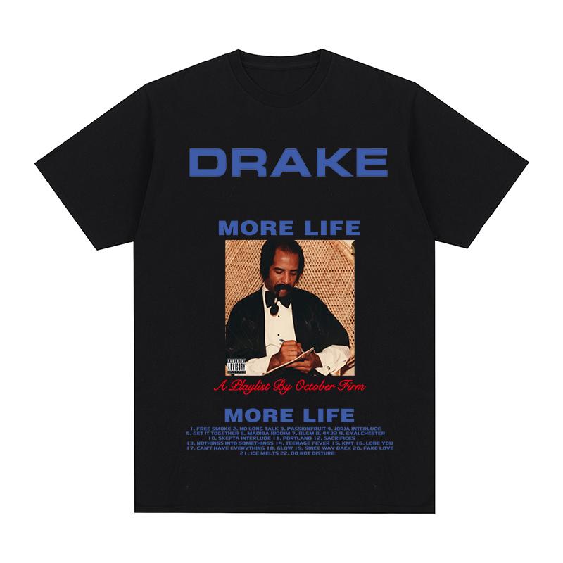Drake Vintage Tshirt Rapper for All The Dogs Letter Camisetas Hombre Hip Hop Cotton Unisex T Shirt New TEE TSHIRT Womens Tops