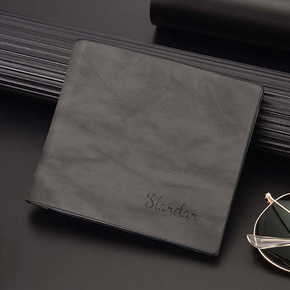 

PU Leather Men Card Holder Thin Style Men Coin Purse Casual Men Short Wallet Boys кофейный
