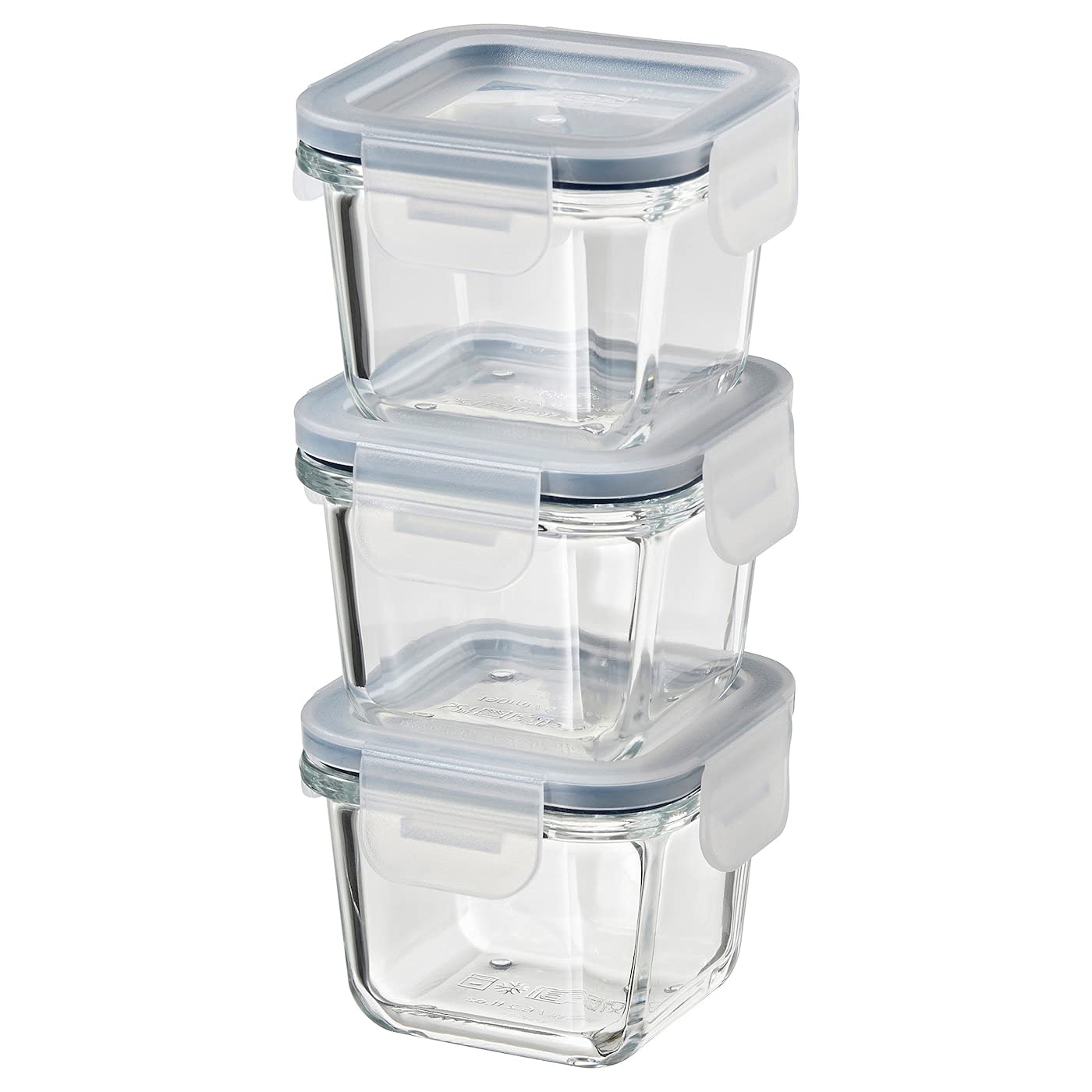 IKEA Storage Container with Lid 180 ml 365+ - Square/Glass 404.449.48