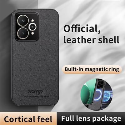 Luksusowe Biznesowe Skórzane Miękkie Ramki Magnetyczne Etui Dla OPPO Realme 15 Pro Realme15Pro 5G Etui na Telefon Capa