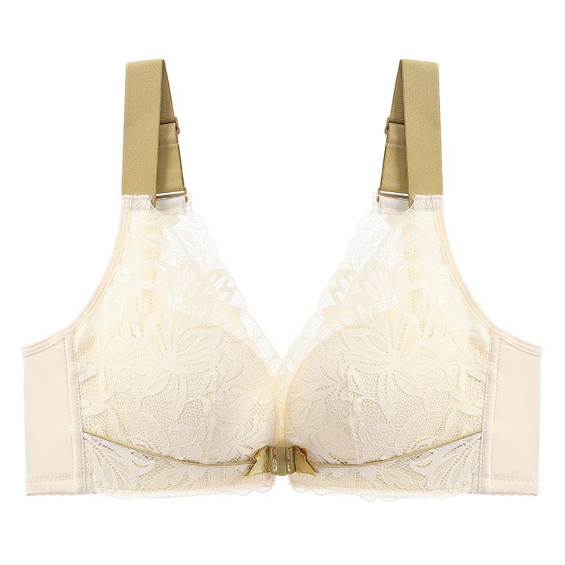 

Бюстгальтер на пуговицах спереди, женский кружевной бюстгальтер с красивой спиной, женский поддерживающий бюстгальтер с эффектом пуш-ап 42/95B белый