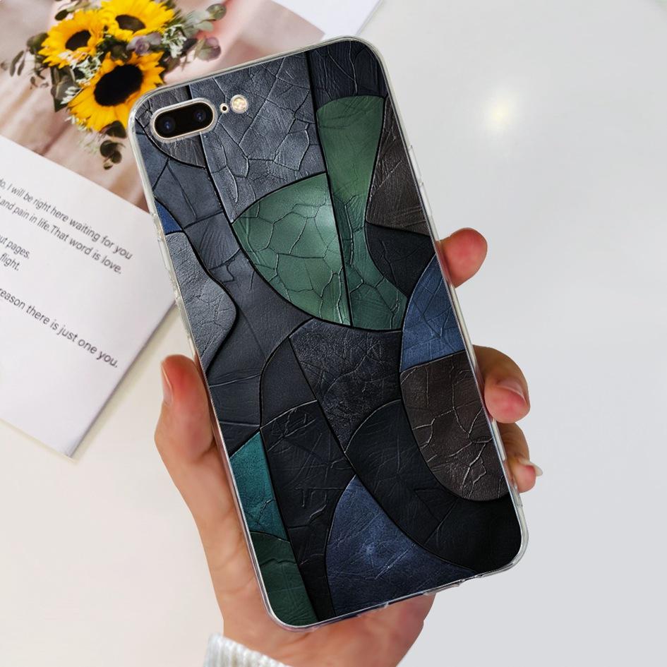 Case For Apple iPhone 7 8 Plus Cover Cute Butterfly Flower Silicone Soft Funda Protector Coque For iPhone 7 8 7plus 8plus Bumper
