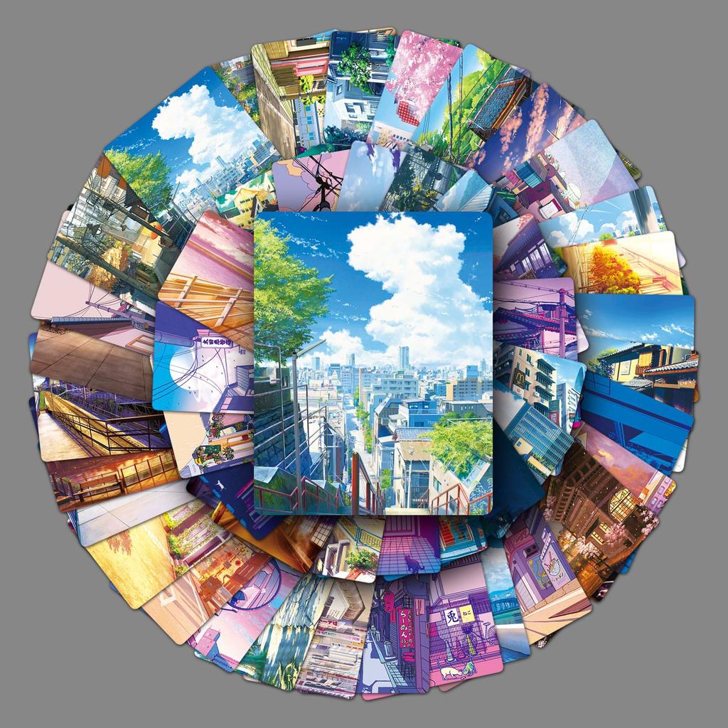 50 Japanischer Comic Straßenszene Graffiti Personalisiert Klein und Frisch Dekorativ Skateboard Handyhülle Koffer Aufkleber Wasserdicht