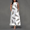 2025 New Fashion Trend Dresses Spring Summer Printed Waist Dresses Fashion Women's