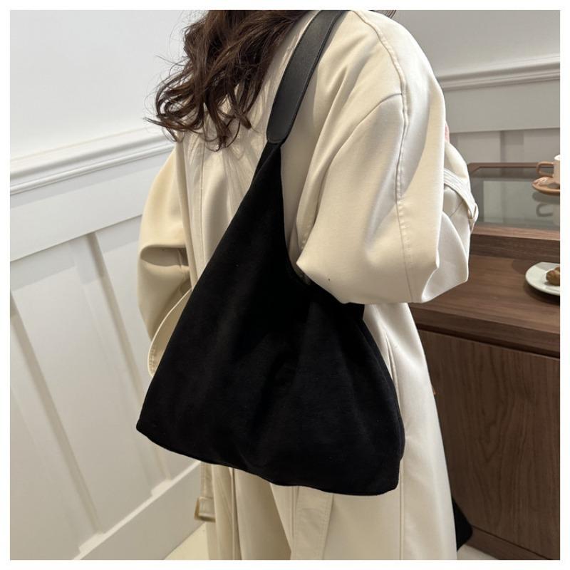 Women Fashion Large Capacity Simple Casual Tote Shoulder Handbag