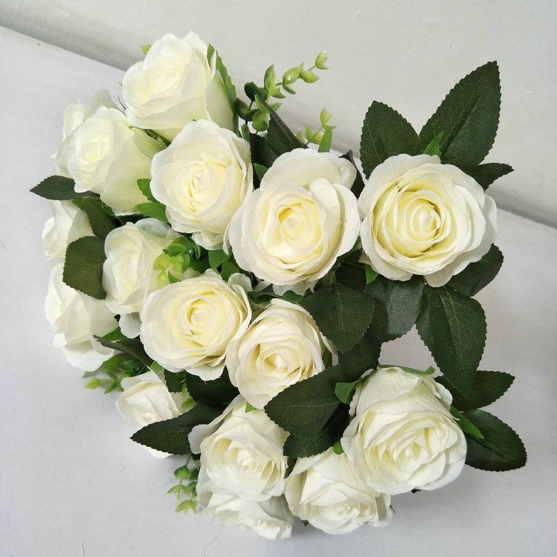 18 Small Rosesartificial Bouquet Floral Decoration Bridal Bouquet Wedding Party