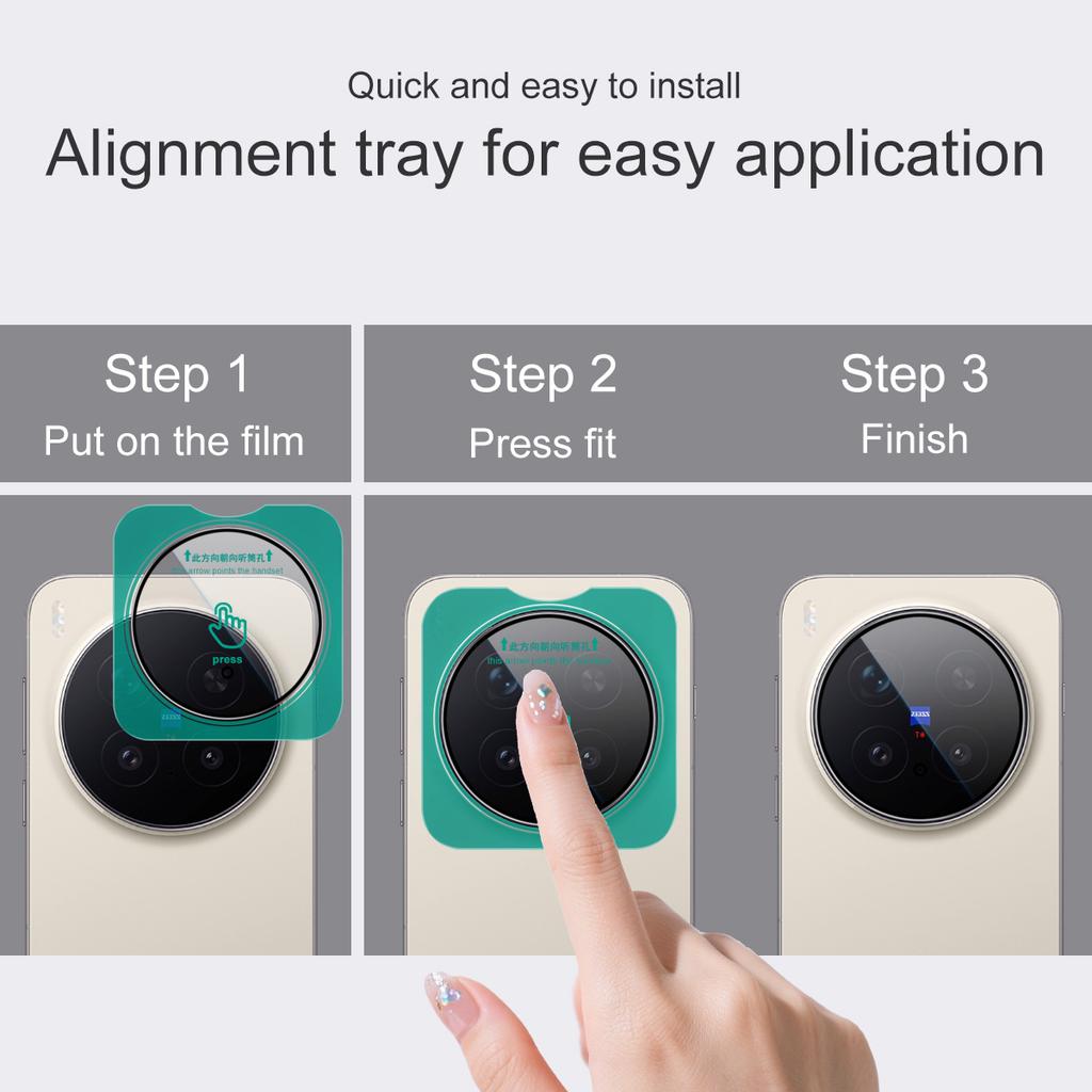 For Vivo X300 Pro 5G Glass IMAK High Definition Glass Lens Film Self-positioning Version