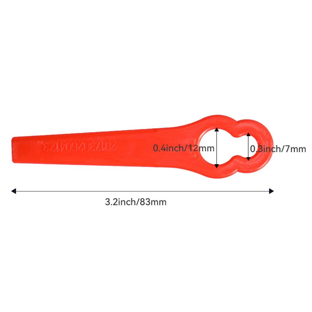 20/60/100/120pcs Cutter Blades Plastic L83 Blades Spare Parts Fast Cutting Grass Trimming Machine Blade Durable for Lawn Trimmer