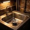 Stainless Steel Kitchen Sink Strainer Stopper Waste Plug Sink Filter Replacement Anti-Clogging Drain Basket Enduring