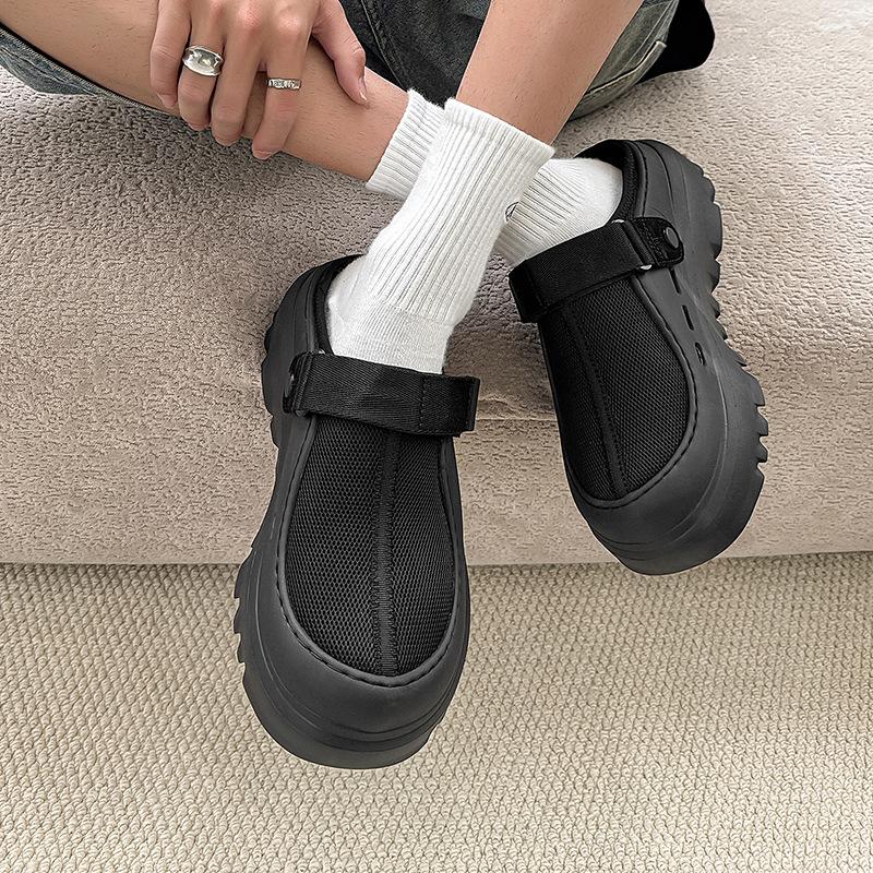 New summer plastic film Kroger hole shoes lazy bag head beach cool slippers