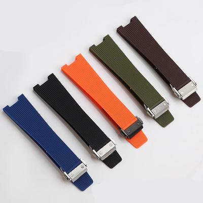High Qualiy Rubber Watchband For Bell & Ross INSTRUMENTS Watch Band BRX5R BR05 Sports Bracelet BR Notched 12mm Silicone Strap