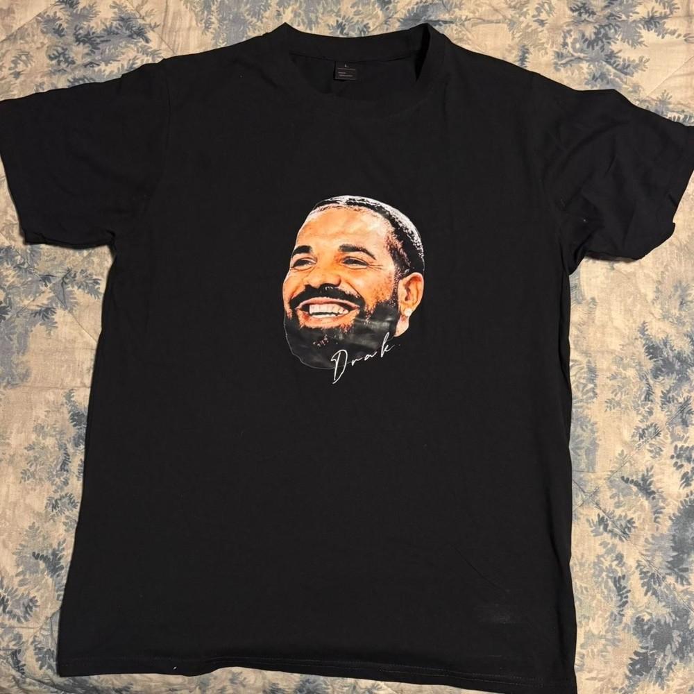 

Drake Rapper Short Sleeve Black Shirt Unisex Concert S5XL TR540 Unisex T-Shirt XL