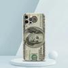 USD Dollar Cash Luxury Soft Transparent Phone Case Cover for iPhone 16 15 14 13 12 11 Pro Max XR 8 7 Plus XS Max Shockproof Bag
