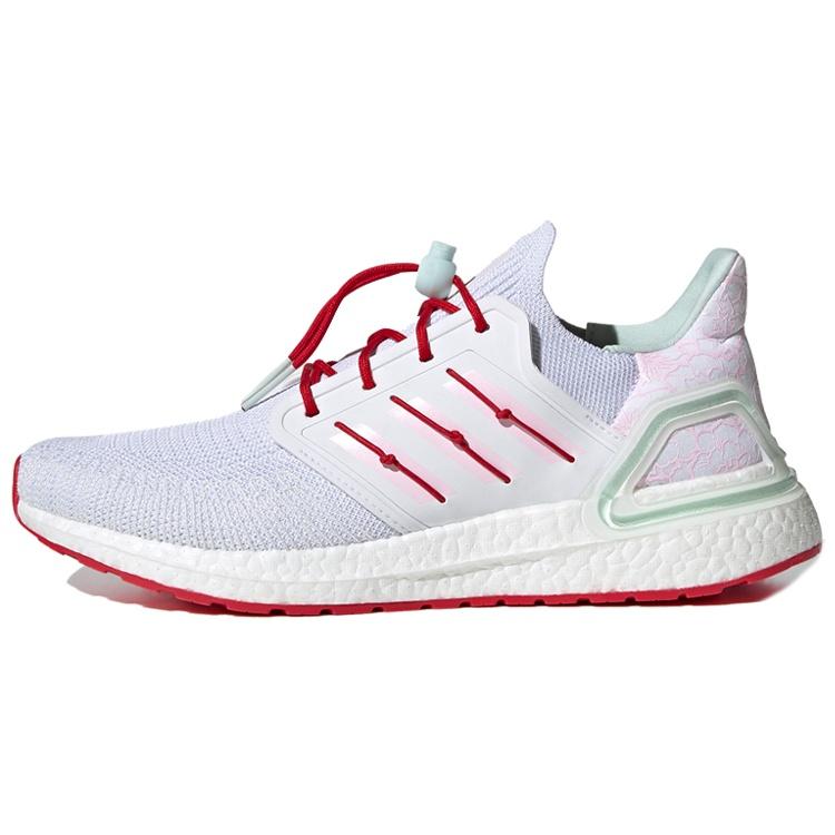 adidas Ultraboost 20  White Scarlet  Men s H01421 EU 36