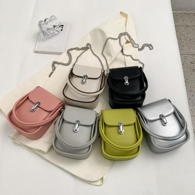 Tragbare kleine Tasche Damen neue Mode kleine quadratische Tasche Sommer einfache Kettenschulter Umhängetasche