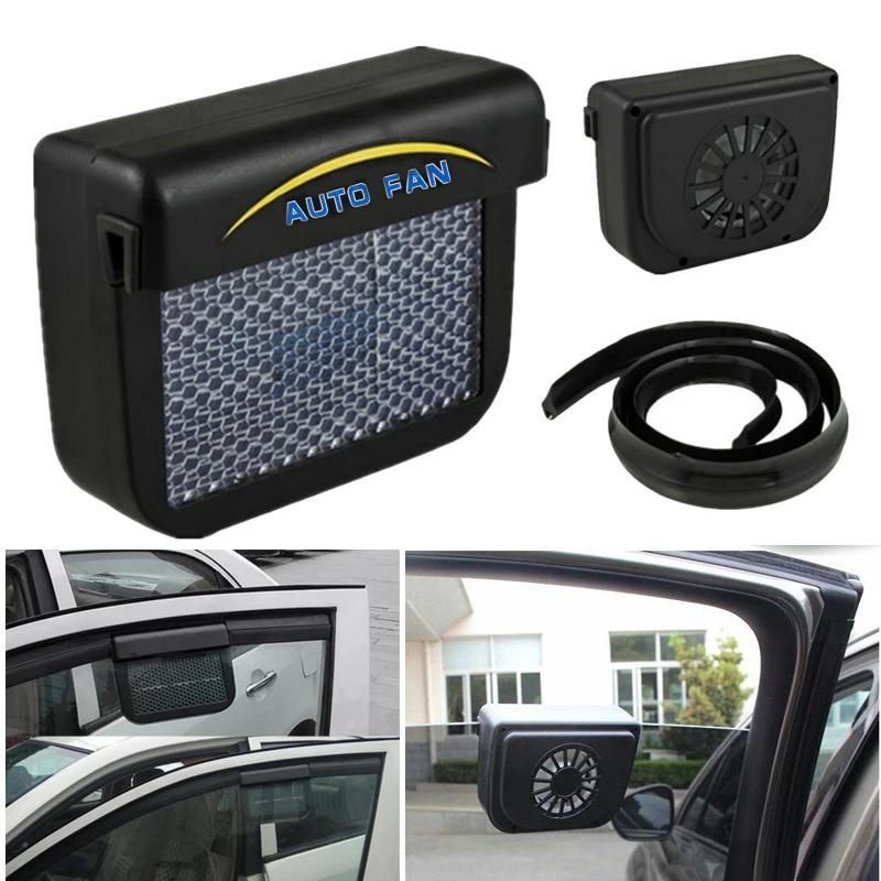Solar Powered Car Window Ventilator Rapid Cooling Radiator Auto Fan Exhaust Window Ventilation Heat Exhaust Fan Auto Solar Fan