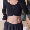 Water Diamond Diamond Waist Chain Niche Design Navel Chain New Summer Waist Chain  Daily Use