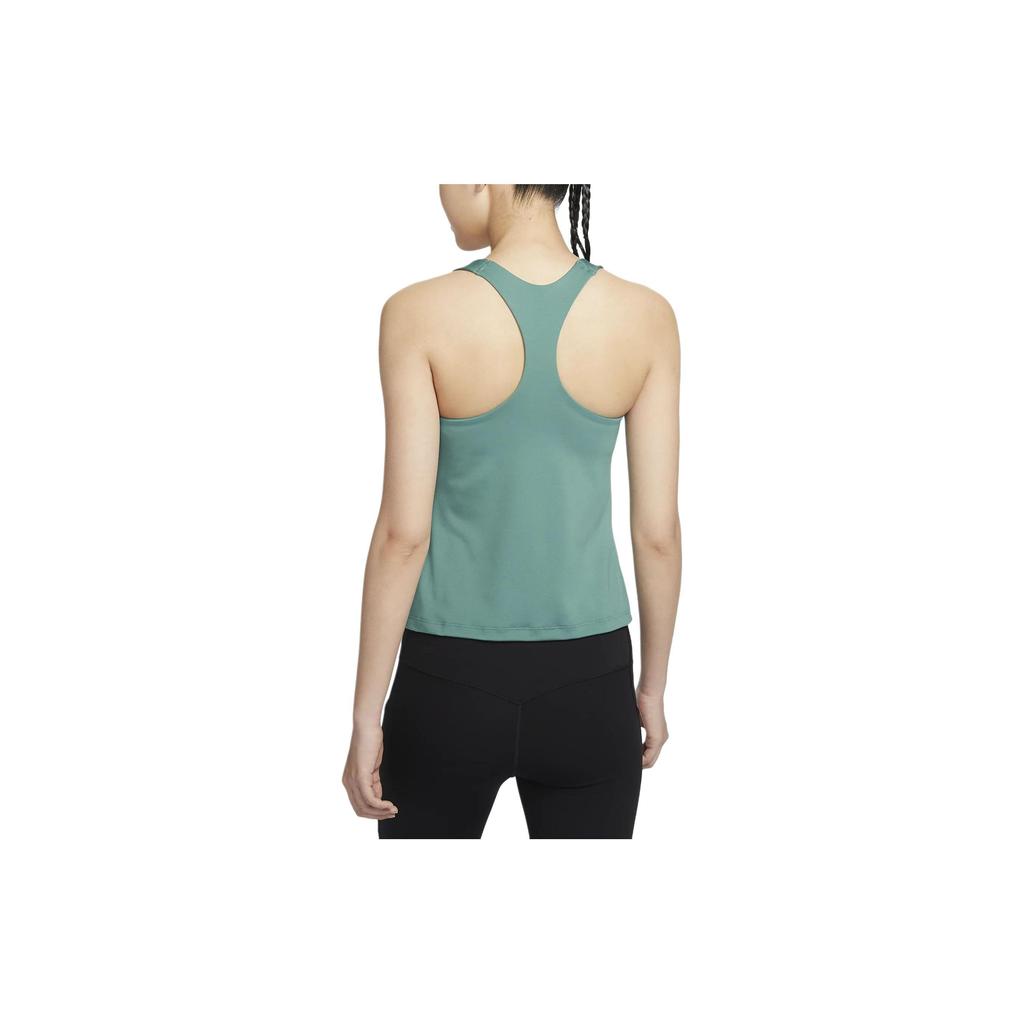 Nike Swoosh Solid Color Round Neck Padded Casual Sports Sleeveless Vest Women Tops Coastal-Blue DV9898-361