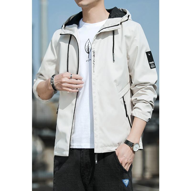 Neue Kapuzenjacke plus Fleece Freizeitjacke für Männer Junger koreanischer Stil Vielseitiges Oberteil Jacke für Männer