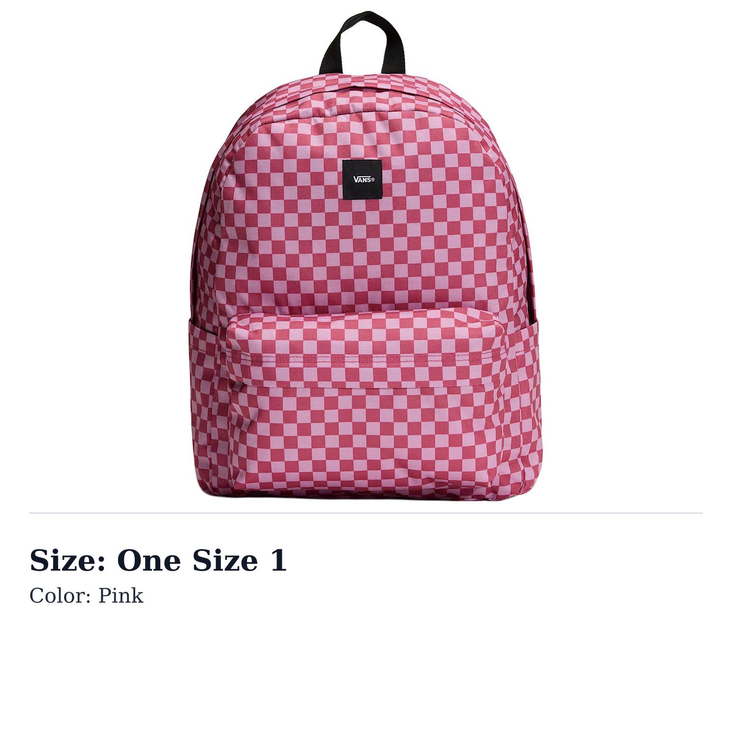 Vans Old Skool Polyester Backpack Regular Unisex Pink VN000H4XZRY One Size 1