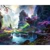 Full Drill Diamond Embroidery Mountains And Rivers Scenery Craft Kit 5d Diamond Mosaic Landscape Needlework Home Deco